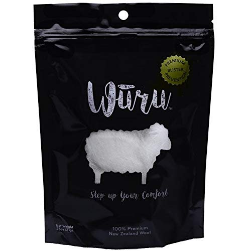 Wuru Wool Premium Blasenprävention Fußpflege für Wandern, Laufen und den Alltag – Hergestellt in den USA