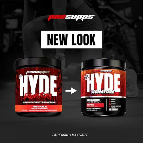 ProSupps Mr. Hyde Signature Pre Workout Pulver mit Kreatin, Beta-Alanin & Koffein – Leistung, Energie & Ausdauer – sauberes Fitness- & Gym-Supplement für Männer & Frauen (Fruchtpunsch, 30 Portionen)