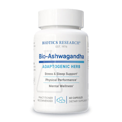 Biotics Research Bio Ashwagandha 300 mg – Adaptogenes Kraut zur Förderung der Entspannungsreaktion, gesunder Nebennieren, kognitiver und Immunfunktion – 60 Kapseln