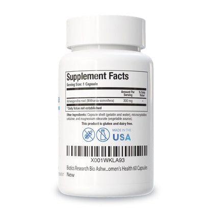 Biotics Research Bio Ashwagandha 300 mg – Adaptogenes Kraut zur Förderung der Entspannungsreaktion, gesunder Nebennieren, kognitiver und Immunfunktion – 60 Kapseln