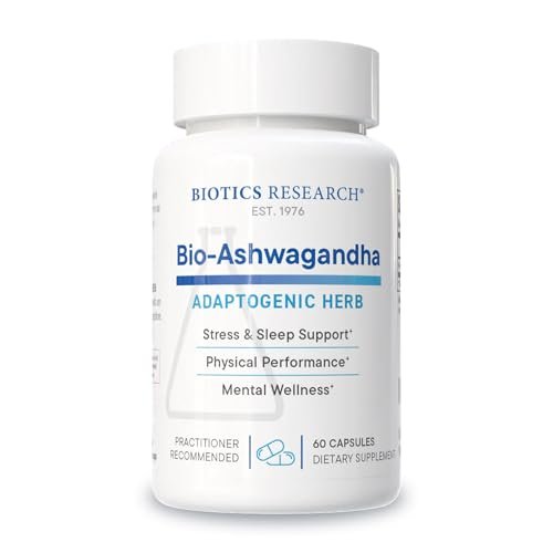Biotics Research Bio Ashwagandha 300 mg – Adaptogenes Kraut zur Förderung der Entspannungsreaktion, gesunder Nebennieren, kognitiver und Immunfunktion – 60 Kapseln