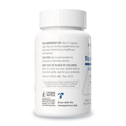 Biotics Research Bio Ashwagandha 300 mg – Adaptogenes Kraut zur Förderung der Entspannungsreaktion, gesunder Nebennieren, kognitiver und Immunfunktion – 60 Kapseln