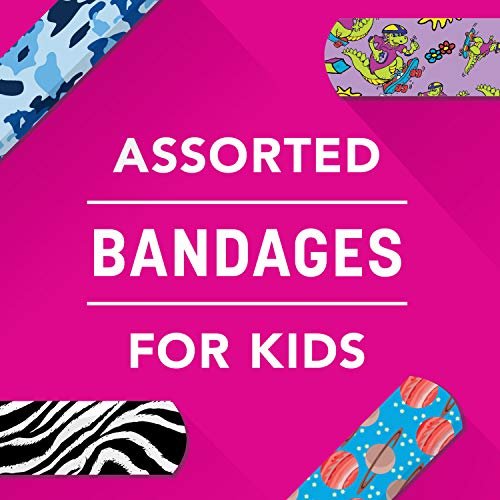 Ouch Essentials Kiddo Care Kinderpflaster, bunte Motive, 200 Stück