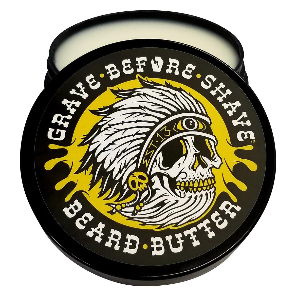 Grave Before Shave Teakwood Blend Beard Butter 4oz – Pflegende Bartbutter für geschmeidigen Bart