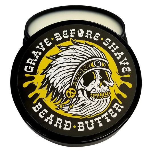 Grave Before Shave Teakwood Blend Beard Butter 4oz – Pflegende Bartbutter für geschmeidigen Bart