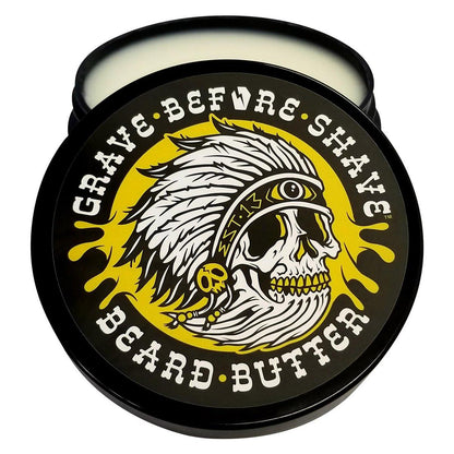 Grave Before Shave Teakwood Blend Beard Butter 4oz – Pflegende Bartbutter für geschmeidigen Bart