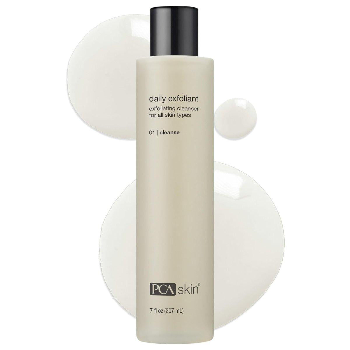 PCA SKIN Daily Face Exfoliant Cleanser – Feuchtigkeitsspendender Gesichtsreiniger mit erneuerbaren Peelingpartikeln, 200 ml