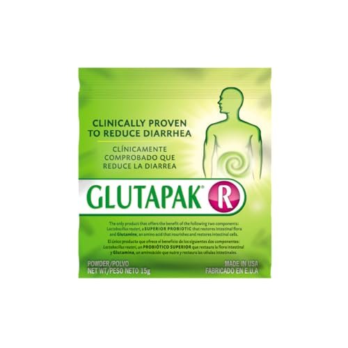 Glutapak Verdauungsgesundheitspulver mit L-Glutamin & Lactobacillus reuteri – Unterstützt Darmbarriere, Mikrobiom-Gleichgewicht & Nährstoffaufnahme – 15g Beutel, 3er-Pack, Gluten- & Laktosefrei