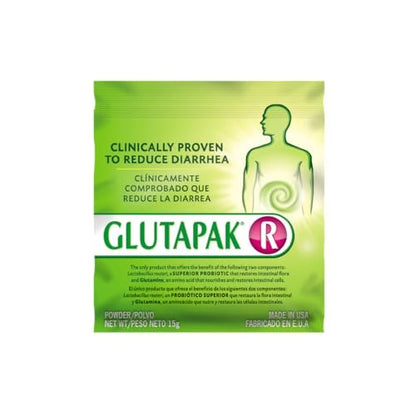 Glutapak Verdauungsgesundheitspulver mit L-Glutamin & Lactobacillus reuteri – Unterstützt Darmbarriere, Mikrobiom-Gleichgewicht & Nährstoffaufnahme – 15g Beutel, 3er-Pack, Gluten- & Laktosefrei