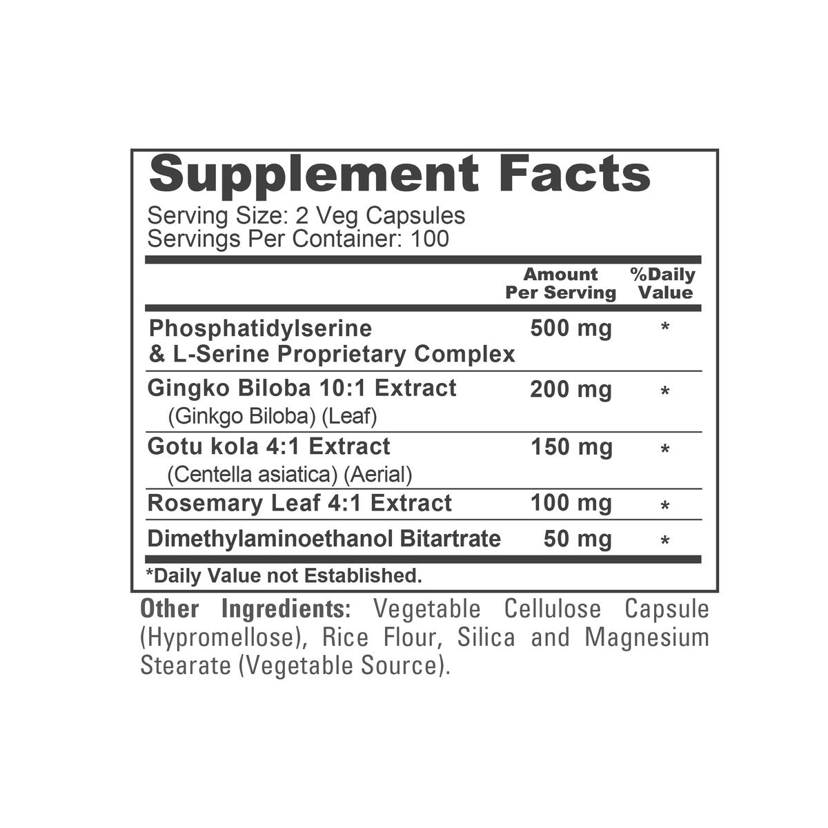 NusaPure Phosphatidylserin Memory Ultimate Complex 1000 mg – 200 vegane Kapseln (Non-GMO)