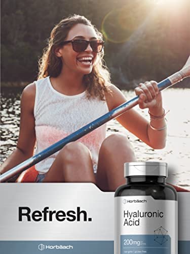 Horbäach Hyaluronsäure Kapseln | 200 mg | 150 Kapseln | Non-GMO & Glutenfrei