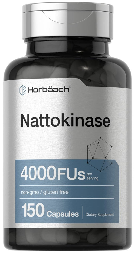 Horbäach Nattokinase 4000 FU – 150 Kapseln | Non-GMO, Glutenfrei, Premium Enzympräparat