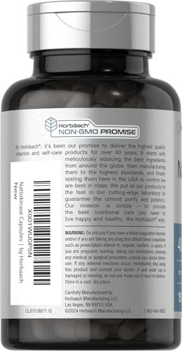 Horbäach Nattokinase 4000 FU – 150 Kapseln | Non-GMO, Glutenfrei, Premium Enzympräparat