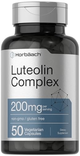 Horbäach Luteolin Komplex 200mg | 50 Kapseln | Mit Rutin | Vegetarisch, Ohne Gentechnik & Glutenfrei
