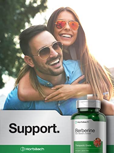 Horbaach Berberin HCL Kapseln | 500 mg | 120 Kapseln | aus Berberitzen-Extrakt | Therapeutische Qualität | Vegetarisch, Non-GMO, Glutenfrei