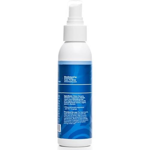 Ancient Minerals Magnesium Öl Spray Sensitiv – Neue Formel mit Allantoin, Bio-Kamille und Bio-Aloe Vera (118 ml)