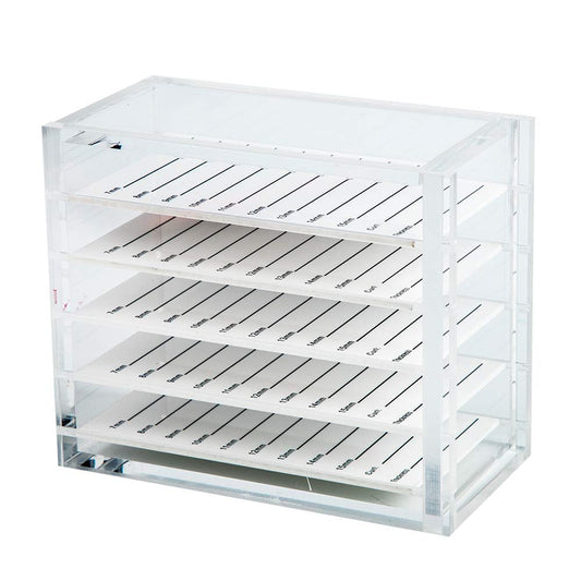 Acryl-Wimpern-Aufbewahrungsbox mit 5 Ebenen – Transparenter Wimpernhalter für Verlängerungen