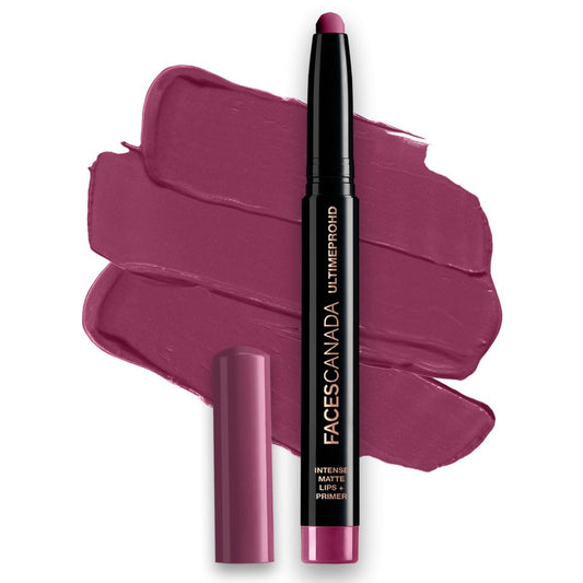 FACESCANADA HD Intense Matt Lippenstift – Federleichter Komfort, 10 Std. Halt, Grundierter Primer, Perfektes HD-Finish, Hergestellt in Deutschland, Mulberry Magic (Lila), 0,05 Unze