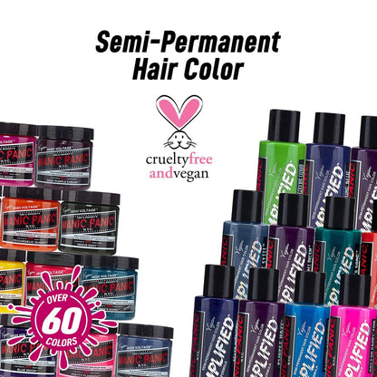 MANIC PANIC Classic Alien Grey Semi-Permanente Haarfarbe - Kühles, mittleres Schiefergrau für Frauen & Männer - Vegan, Ammoniak- & tierversuchsfrei - 4 oz