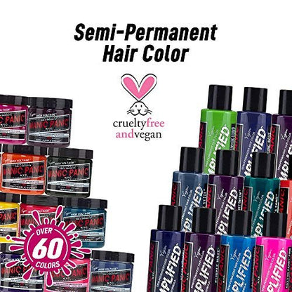 MANIC PANIC Classic Alien Grey Semi-Permanente Haarfarbe - Kühles, mittleres Schiefergrau für Frauen & Männer - Vegan, Ammoniak- & tierversuchsfrei - 4 oz