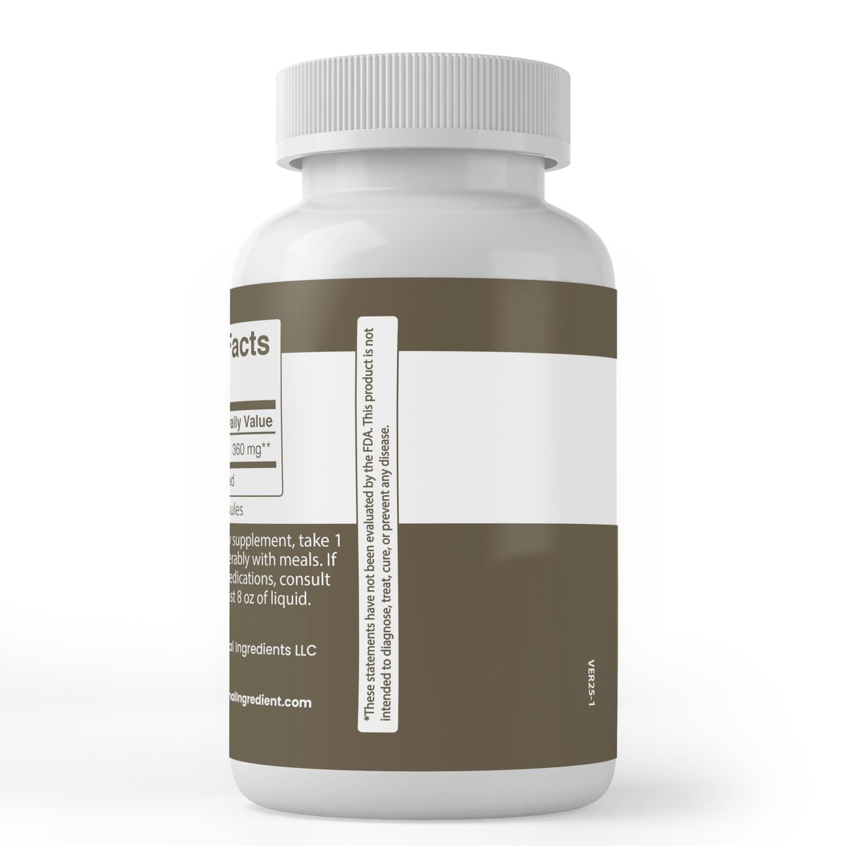 Pure Original Ingredients Kakao, 100 Kapseln – Rein, ohne Zusätze oder Füllstoffe, laborgeprüft