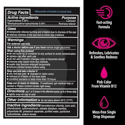 Rohto Digi-Eye Augentropfen für digitale Augenbelastung – Lang anhaltende Kühlung und Beruhigung bei roten, müden Augen, 2x 12 ml