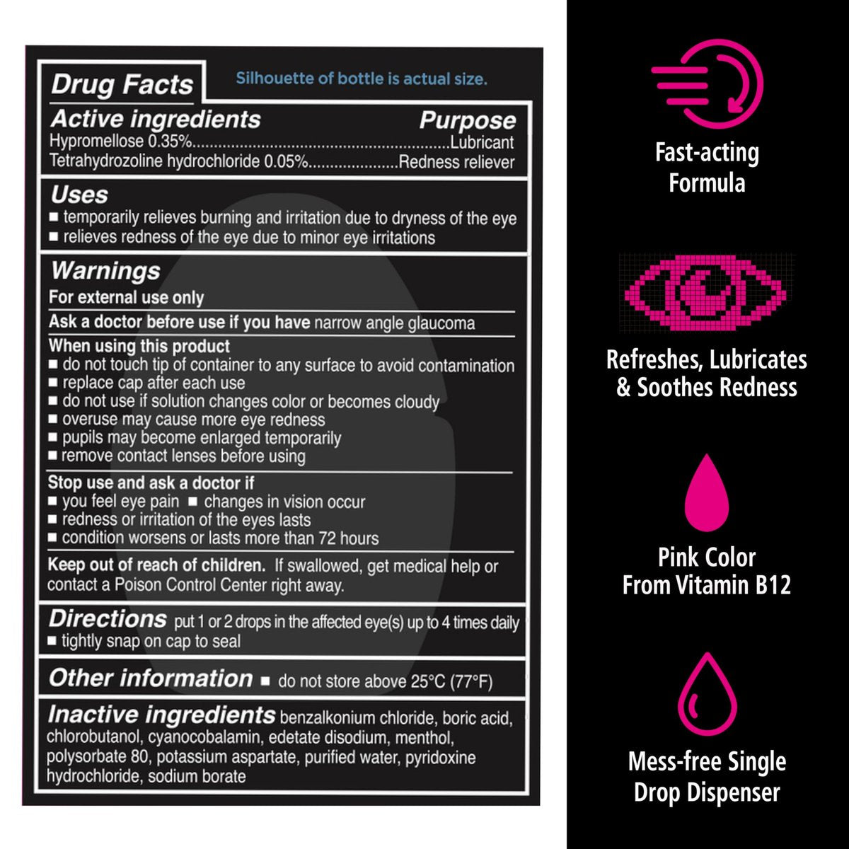 Rohto Digi-Eye Augentropfen für digitale Augenbelastung – Lang anhaltende Kühlung und Beruhigung bei roten, müden Augen, 2x 12 ml
