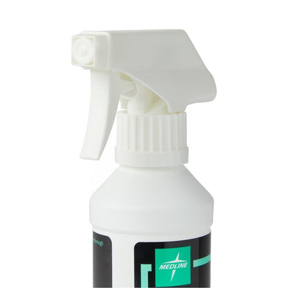 Medline Skintegrity Wundreinigungsspray – 16 Unzen Sprühflasche zur Wundreinigung, Wunddebridement, Entfernung von Proteinen, Druckgeschwüre, infizierte Wunden – verstellbarer Sprühnebel von Nebel bis Strahl
