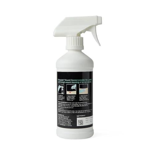 Medline Skintegrity Wundreinigungsspray – 16 Unzen Sprühflasche zur Wundreinigung, Wunddebridement, Entfernung von Proteinen, Druckgeschwüre, infizierte Wunden – verstellbarer Sprühnebel von Nebel bis Strahl