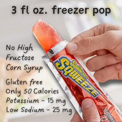 Sqwincher Sqweeze Elektrolyt-Auffrischungs-Eis am Stiel, gemischte Sorten, 10er-Pack