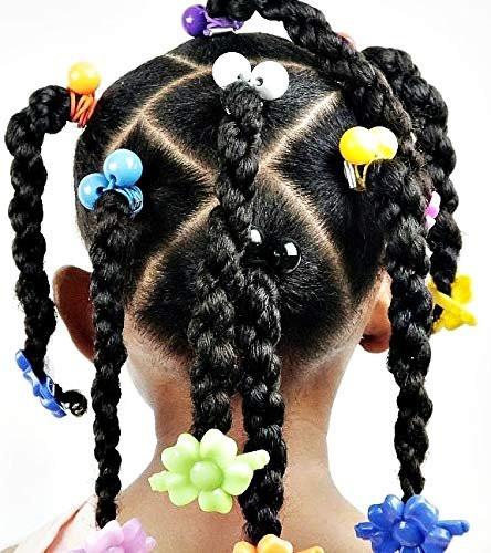 Tara Girls Twinbead Bubble Ball Ponytail Elastics 10 Stück Auswahl (BT108)