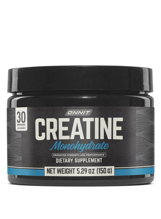 ONNIT Creatin-Monohydrat-Pulver – IGEN™ Non-GMO getestet, 5 g Premium-Creatin für Muskelkraft, Leistung und magere Masse, unterstützt die Gehirngesundheit und zelluläre Energie, ungesüßt, 30 Portionen, 150 g