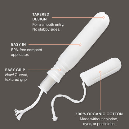Cora Bio-Baumwoll-Tampons Multipack (18 Super, 18 Super Plus Tampons)