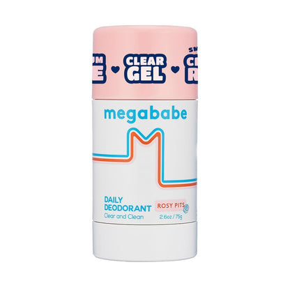 Megababe Daily Deodorant Rosy Pits – Aluminiumfreier Deodorant für heiße Tage, 2,6 oz (1er-Pack)