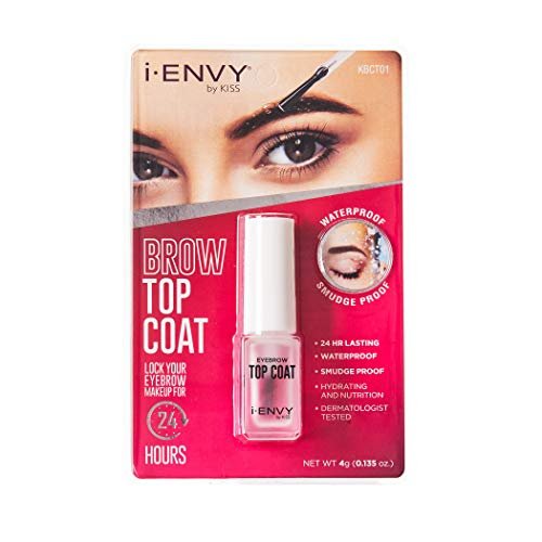 i-ENVY by KISS Augenbrauen-Versiegelung – Transparenter Eyebrow Topcoat für perfekte Brauen, 24 Stunden wasserfest, wischfest, schweißfest, extremer Halt, matter Finish mit Applikatorbürste