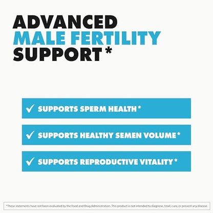 Conquer Sperma-Volumen-Booster – Männliches Nahrungsergänzungsmittel & Libido-Booster – Fruchtbarkeitsergänzung für Spermagesundheit & Testosteron-Booster – Maca-Wurzel, Bockshornklee & Tribulus – 60 Kapseln