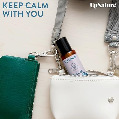 UpNature Calm Beruhigendes Ätherisches Öl Roll-On – 100% Natürliche Aromatherapie zur Entspannung – Pflegebedarf für die Arbeit, Geschenke für Krankenschwestern – Selbstfürsorge-Geschenke für Frauen