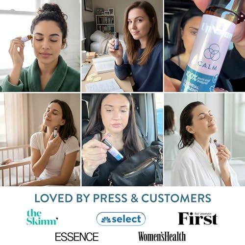 UpNature Calm Beruhigendes Ätherisches Öl Roll-On – 100% Natürliche Aromatherapie zur Entspannung – Pflegebedarf für die Arbeit, Geschenke für Krankenschwestern – Selbstfürsorge-Geschenke für Frauen