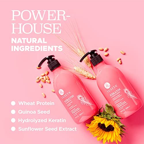Luseta Keratin Conditioner Feuchtigkeitsspendend & Pflegend für trockenes & geschädigtes Haar, 500 ml