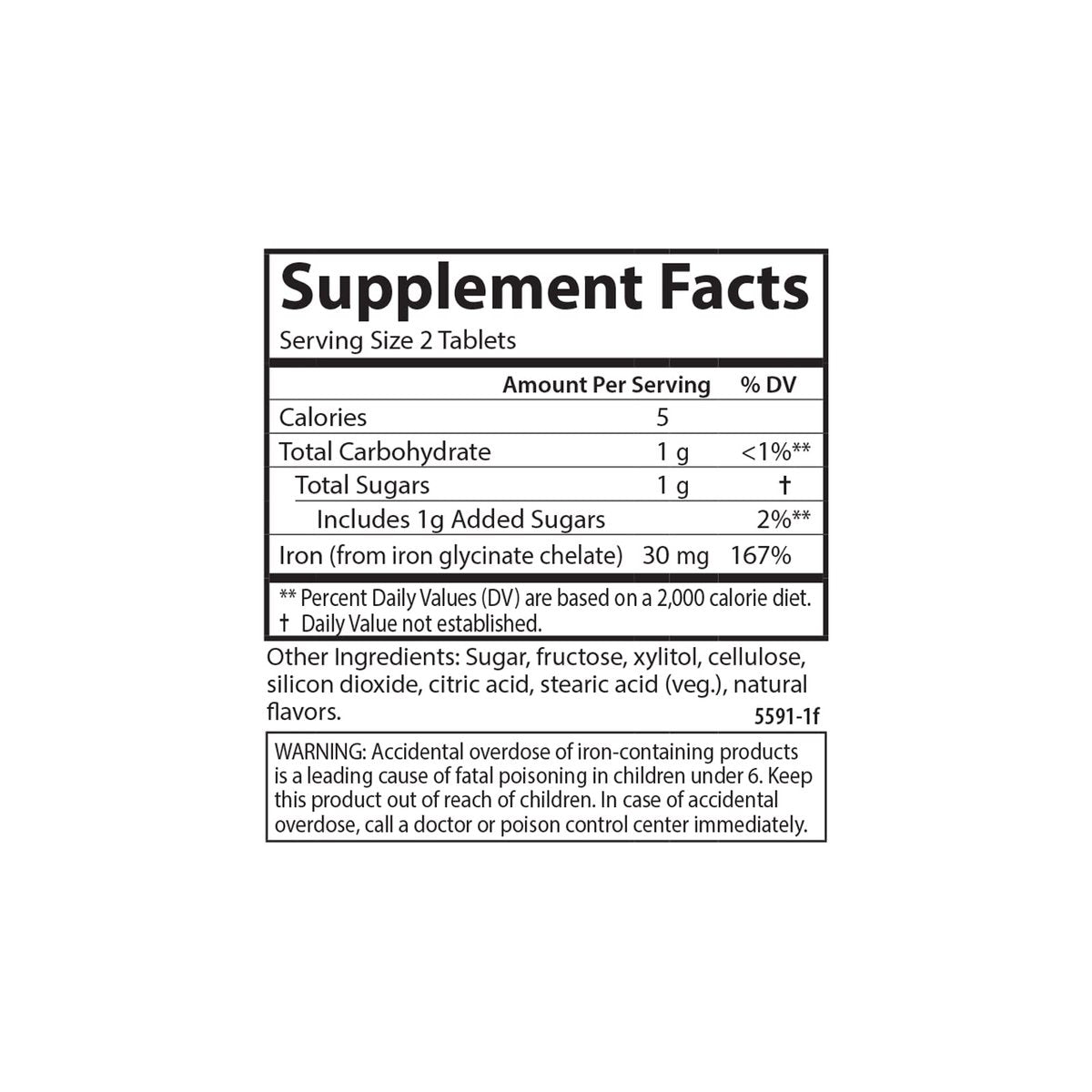 Carlson Kaubare Eisen Tabletten, 30 mg – Für Blutgesundheit, Energieproduktion und optimales Wohlbefinden, natürlicher Erdbeergeschmack, 60 Tabletten
