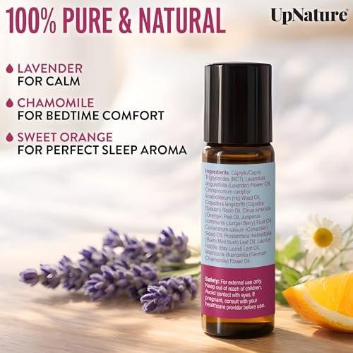 UpNature Dream Sleep Roll-On – Natürliche Schlafmischung mit Lavendel & Kamille, Aromatherapie-Öl, 10 ml
