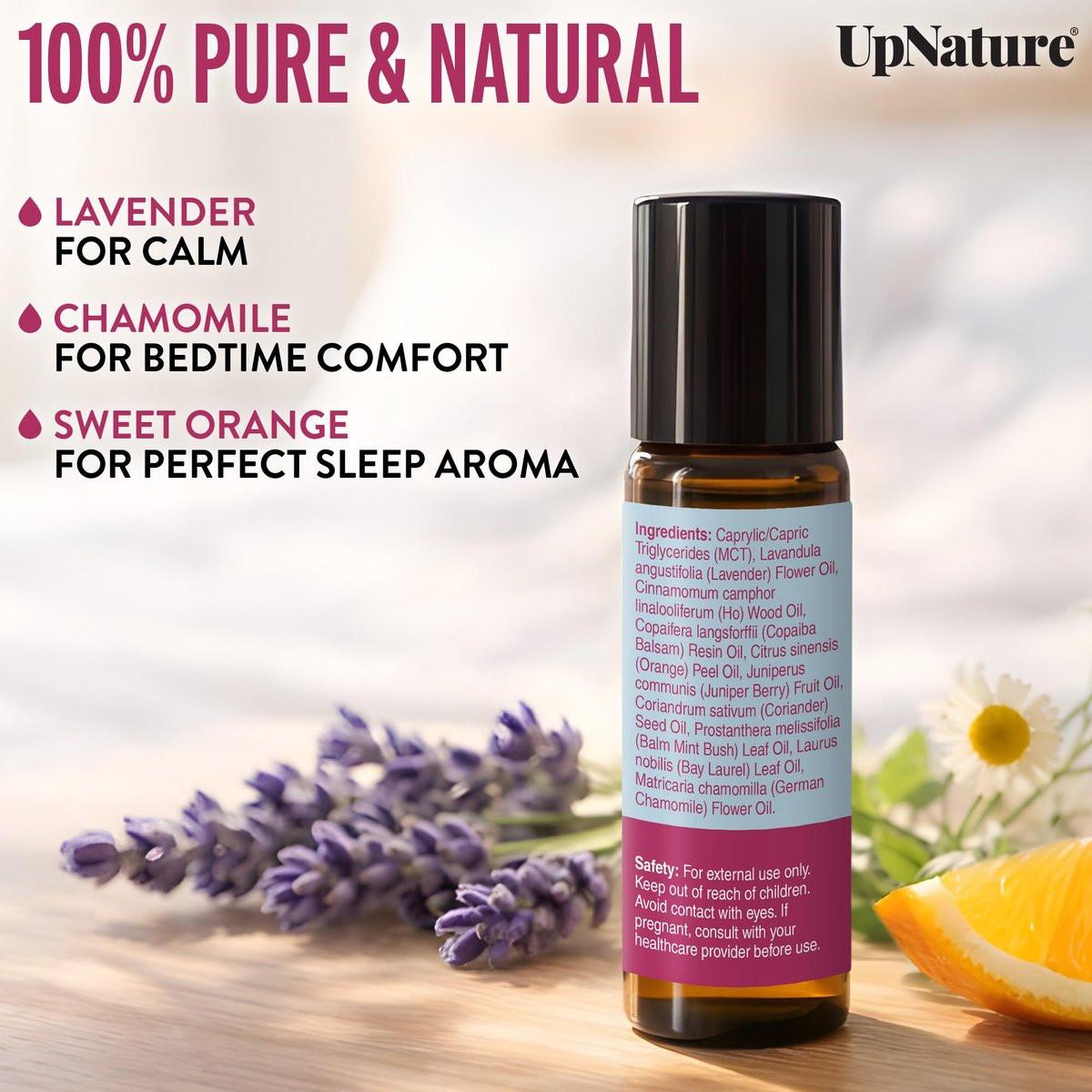 UpNature Dream Sleep Roll-On – Natürliche Schlafmischung mit Lavendel & Kamille, Aromatherapie-Öl, 10 ml