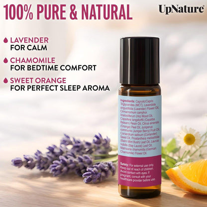 UpNature Dream Sleep Roll-On – Natürliche Schlafmischung mit Lavendel & Kamille, Aromatherapie-Öl, 10 ml