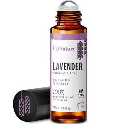 UpNature Lavendel Ätherisches Öl Roll-On – 100% Natürliches Lavendelöl für die Haut, 0,33 Fl Oz