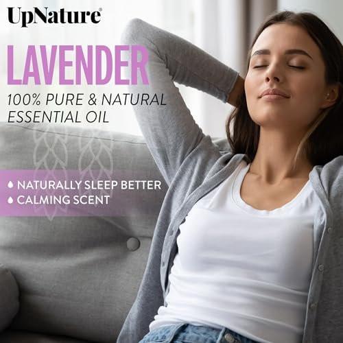 UpNature Lavendel Ätherisches Öl Roll-On – 100% Natürliches Lavendelöl für die Haut, 0,33 Fl Oz