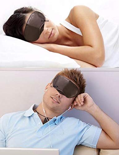 30er-Pack Schlafmasken – Augenmaske für Erwachsene und Kinder mit Nasensteg und verstellbarem Band, schwarz, Nylon