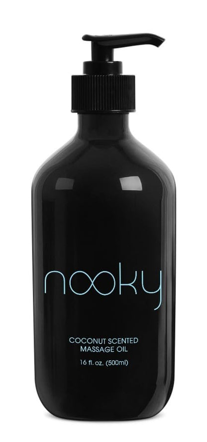 NOOKY Massageöl mit fraktioniertem Kokosnussöl für Massagen 16 Unzen (Kokosnuss)