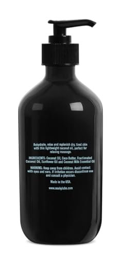NOOKY Massageöl mit fraktioniertem Kokosnussöl für Massagen 16 Unzen (Kokosnuss)