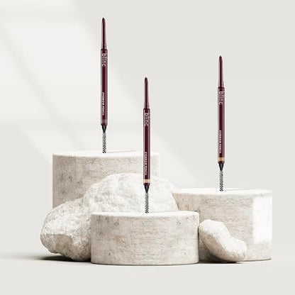 Blinc Augenbrauenstift, Doppelseitig Präzise Feine Spitze mit Vitamin C & E, Natürlicher Look, Langhaftend, Wasserresistent, Vegan, Glutenfrei & Tierversuchsfrei, Dunkelbrünett, 0,09 g/0,003 Oz.