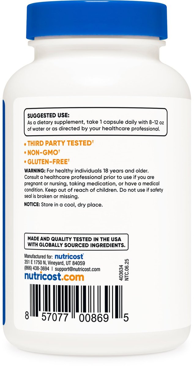 Nutricost Vitamin K2 (MK4) 240 Kapseln (100mcg) - Glutenfrei und Nicht-GVO